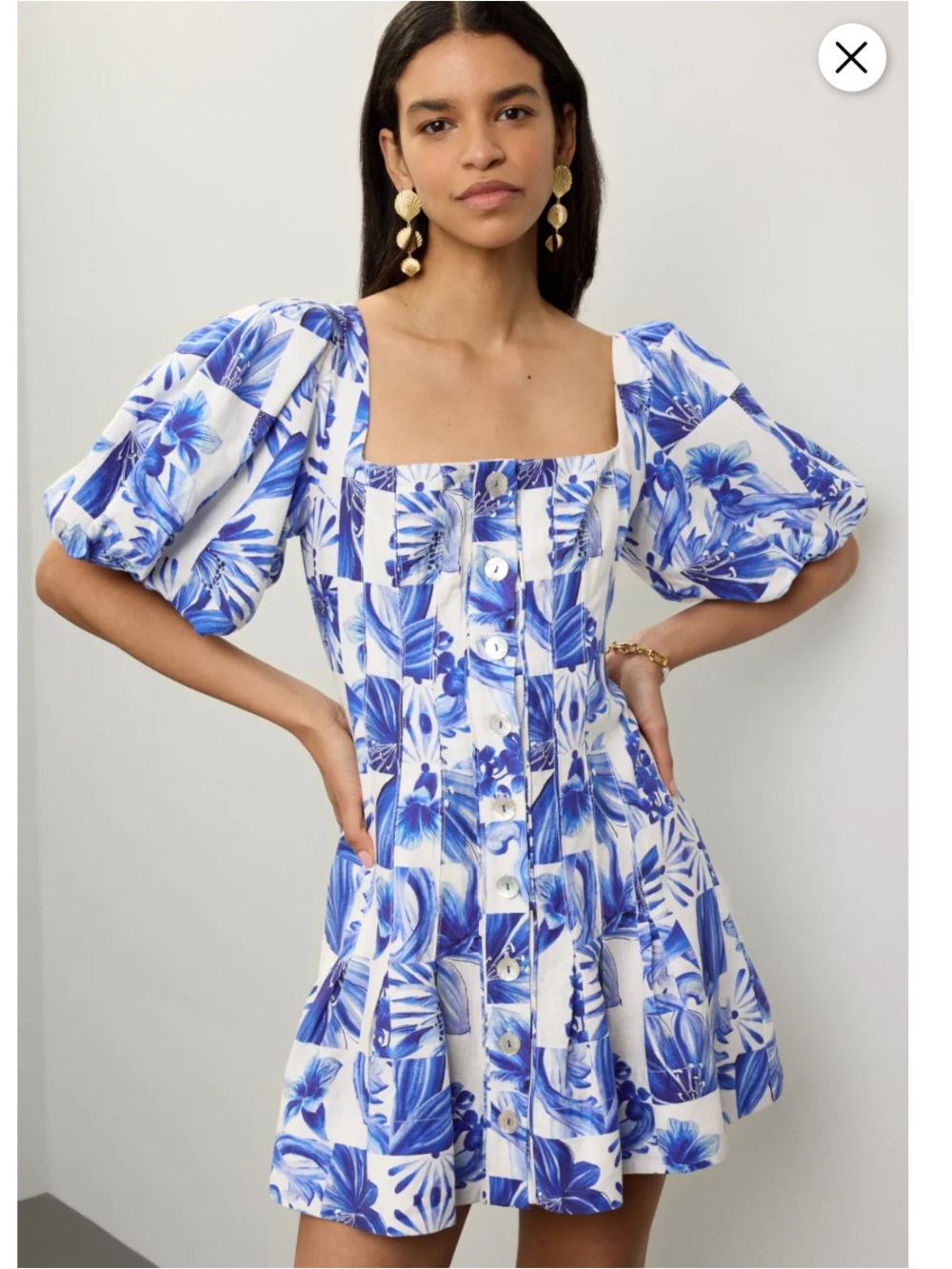 FARM Rio Garden Tiles Mini Dress, Size: XL - Picture 4 of 16